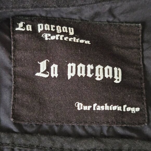 Lapargay Black Sleeveless Zip-Up Hooded Vest Jacket size S - Picture 9 of 16